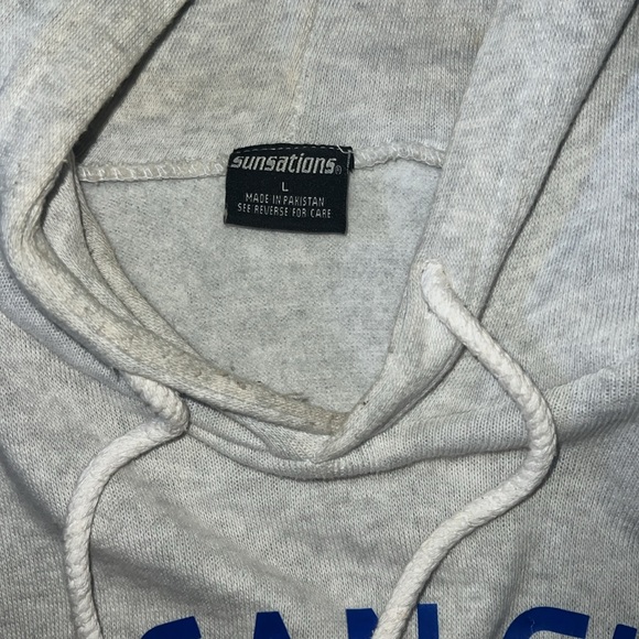 CROPPED LIGHT SWEATSHIRT WITH GRAPHIC AND DRAW STRINGS - Picture 5 of 5